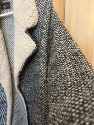 Chaqueta Zara Lana Beige y Gris