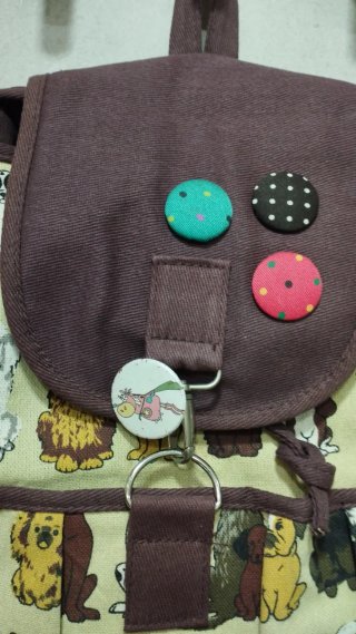 Mochila Perros Beige y Marrón