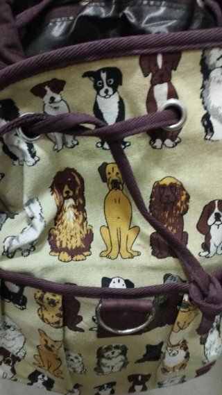 Mochila Perros Beige y Marrón