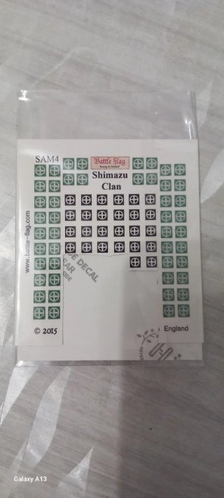 Decalcomanie Battle-flag Mori Clan SAM3