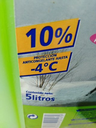 Anticongelante Refrigerante Carrefour 5L + 4L