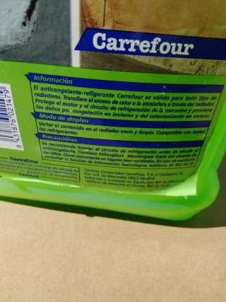 Anticongelante Refrigerante Carrefour 5L + 4L