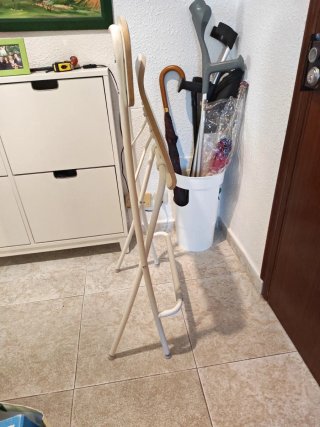 Silla Taburete Plegable Blanca