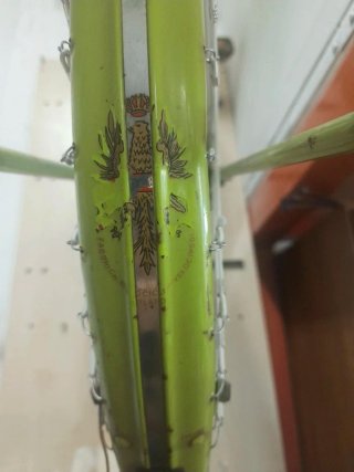 Bicicletta verde vintage