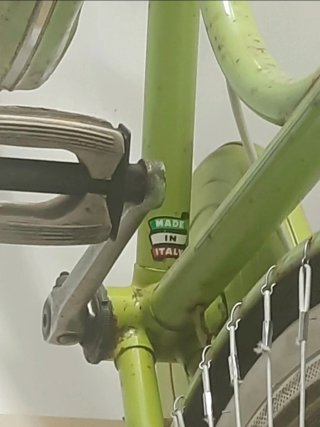 Bicicletta verde vintage