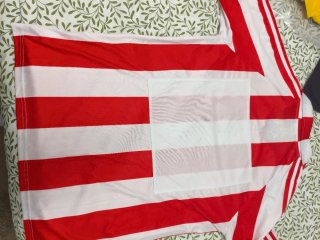Camiseta Adidas Sporting Gijón Rayas Roja Blanca