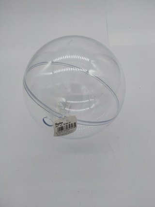 Rayher Bola transparente, 1 ud 16 cm ø, 2 mitades, bola Navidad y decoración, 3946237