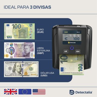 Detector Billetes Falsos Detectalia D7T+