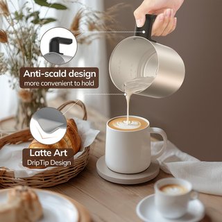 Morpilot Espumador de Leche Eléctrico 500ml 6 en 1