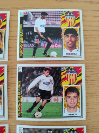 Cromos Valencia CF 97/98