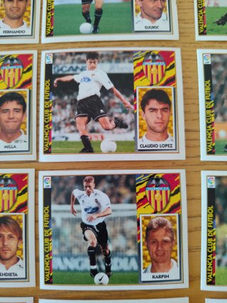 Cromos Valencia CF 97/98