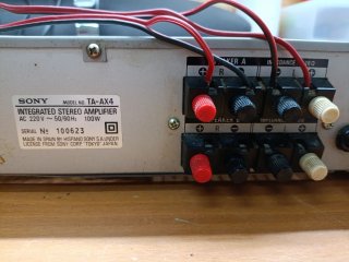 Amplificador Sony TA-AX4 Plata