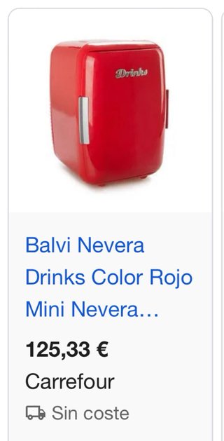 Mini Nevera Portátil Balvi Roja
