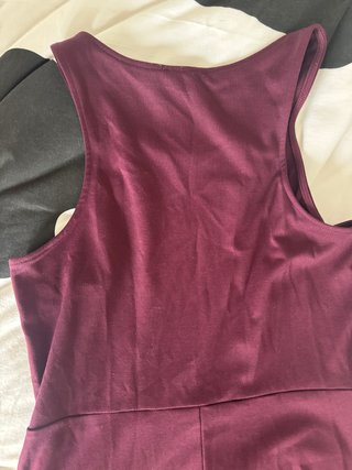 Vestido H&M Burdeos/Vino Mini Skater
