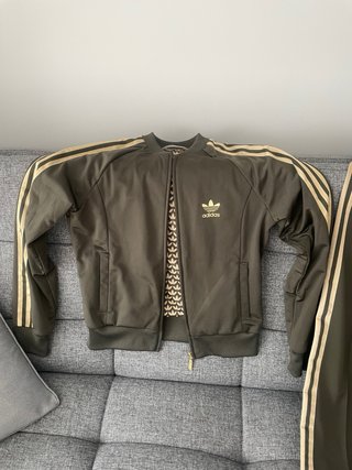 Chándal Adidas Verde y Dorado Retro