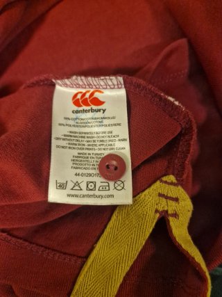 Polo Canterbury Rugby Manga Larga