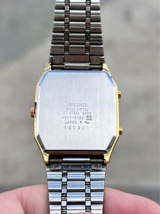 Reloj Seiko Ana-Digi Tank Vintage Gold *Año 1986*