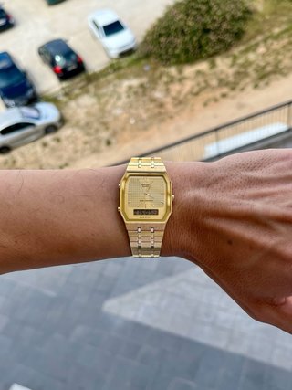 Reloj Seiko Ana-Digi Tank Vintage Gold *Año 1986*