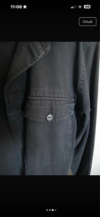 Giacca jeans nera Pull&Bear