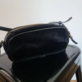 Bolso Tous Terciopelo Negro Asa Larga