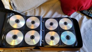 Maleta Porta CD/DVD Marrón