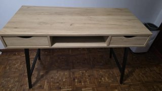 Escritorio madera y metal como nuevo