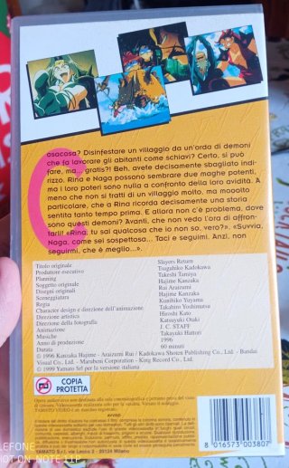 Vhs Slayers L'eredita' degli Elfi- Yamato Video 65