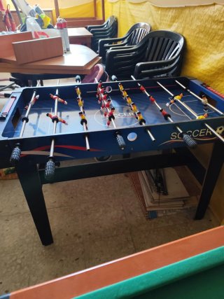 Futbolín azul