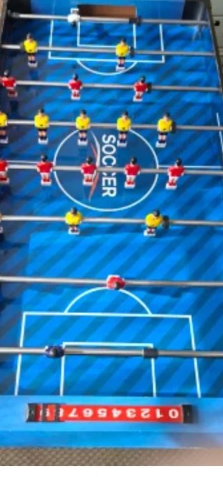 Futbolín azul