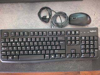 Teclado Logitech K120 + ratón USB para PC