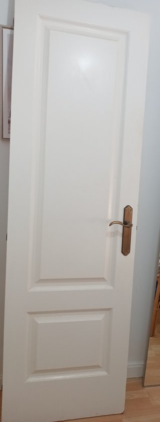 Puerta maciza blanca 2m x 62cm