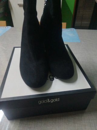 Stivaletti neri Gold & Gold n.40