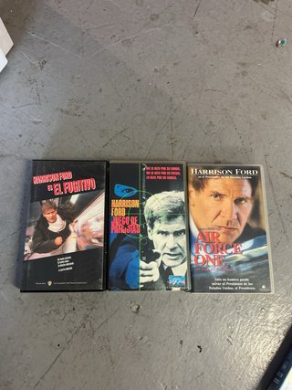 3 Películas VHS Harrison Ford (Español)