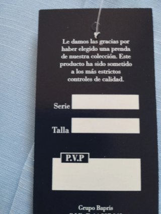 Camisa B&B Azul Talla G