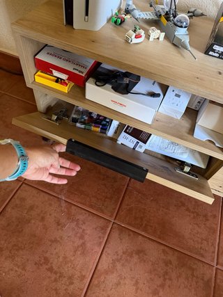 Mueble TV Madera y Blanco