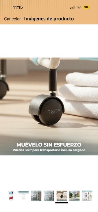 Tendedero Vertical Plegable con Ruedas