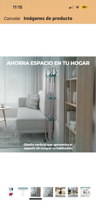 Tendedero Vertical Plegable con Ruedas