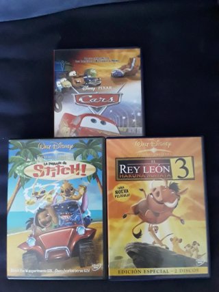 9 Películas DVD Disney y Universal (Español)