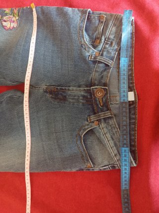 Jeans bootcut ricamati Y2K Tg S