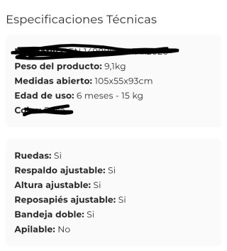 Trona Asalvo bebé