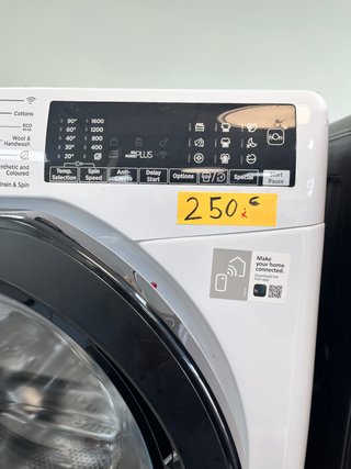 LAVADORA HOOVER 8KG 1600RPM WIFI INVERTER