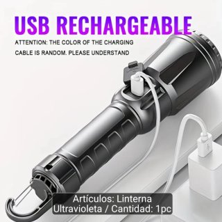 Linterna UV y Luz Morada Multifunción