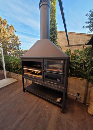 Barbacoa de metal horno parrillas C-7