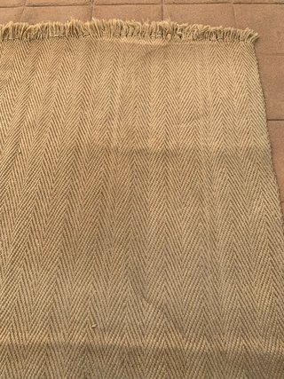 Alfombra Yute Tejido Espiga Beige/Marrón