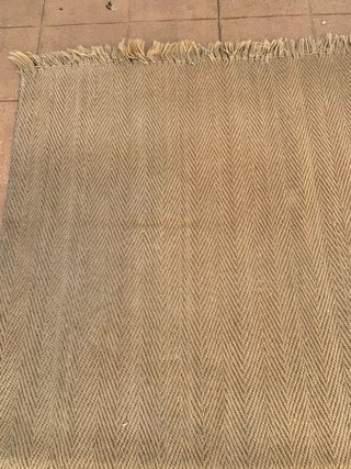 Alfombra Yute Tejido Espiga Beige/Marrón