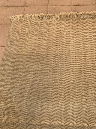 Alfombra Yute Tejido Espiga Beige/Marrón