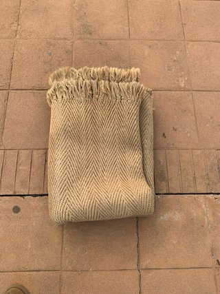 Alfombra Yute Tejido Espiga Beige/Marrón