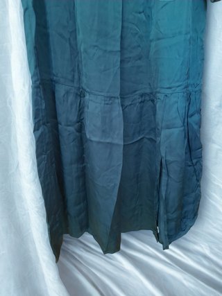 Vestito lungo Susy Mix verde petrolio viscosa S/M