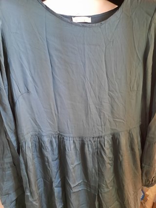 Vestito lungo Susy Mix verde petrolio viscosa S/M