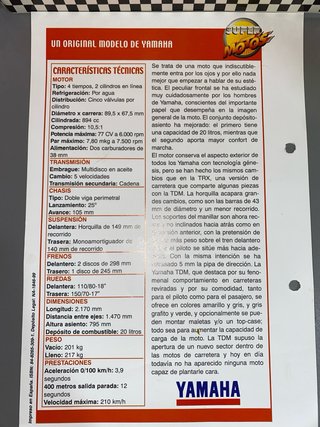 Maisto Yamaha TDM850 Réplica a Escala